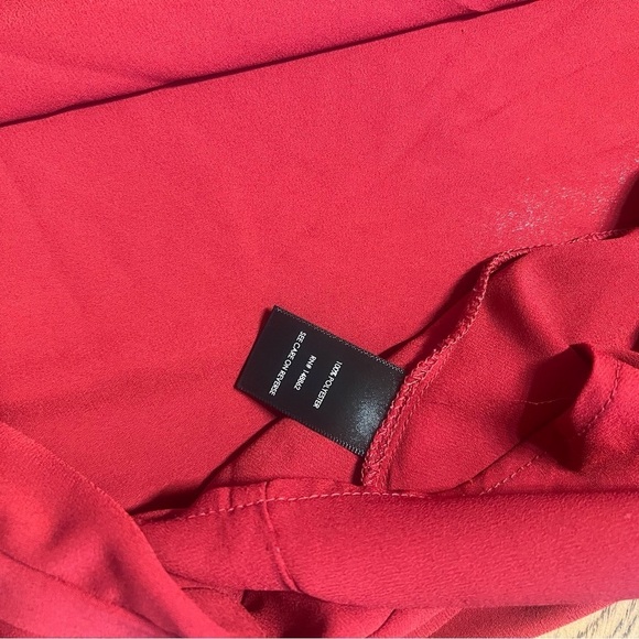 Torrid Red V-Neck Blouse 3x - Picture 8 of 9